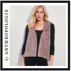 Anthropologie  faux fur vest
